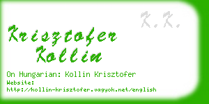 krisztofer kollin business card